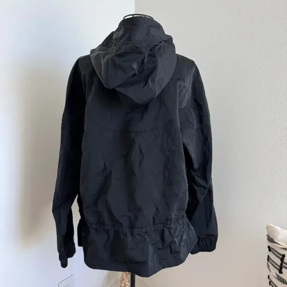 Lululemon Ready to Go Jacket Black Water Repellent Hooded Athletic Gym Travel